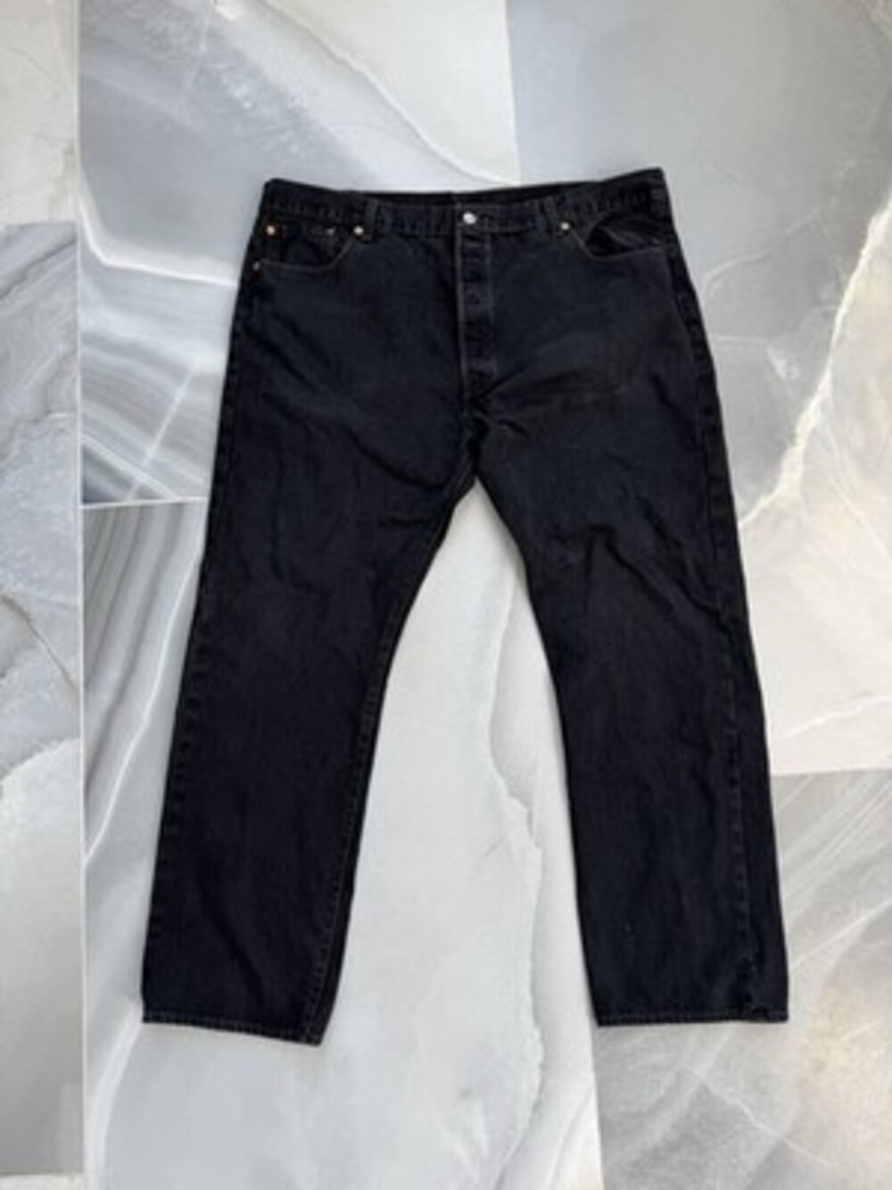 Vintage 501 Levi’s Men’s Jeans Black W42 L30 XX Fly Heavy Duty Work 5 Pocket